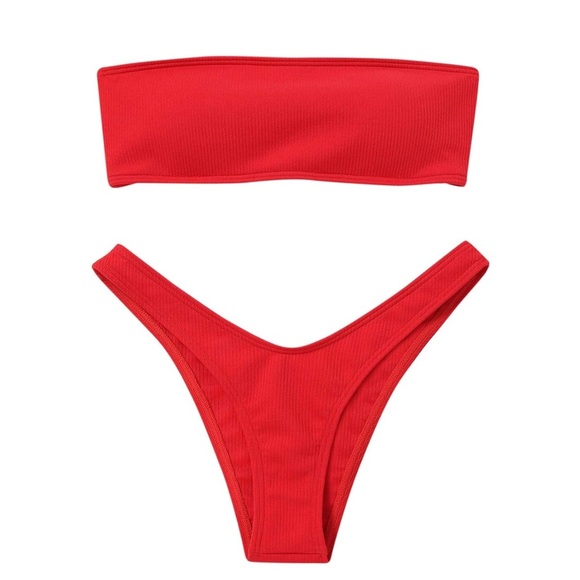 Triangle Bikini Sets Bikini Brasileiro High Waist Bikini Set NWT Size 6 or S - Picture 1 of 4